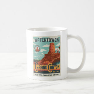 Tasse d'affiche de parc national de canyon grand