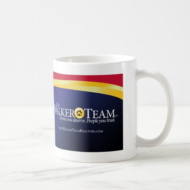 Tasse d'agents immobiliers d'équipe de marcheur (Droite)