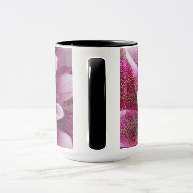 Tasse Dahlia rose (Poignée)