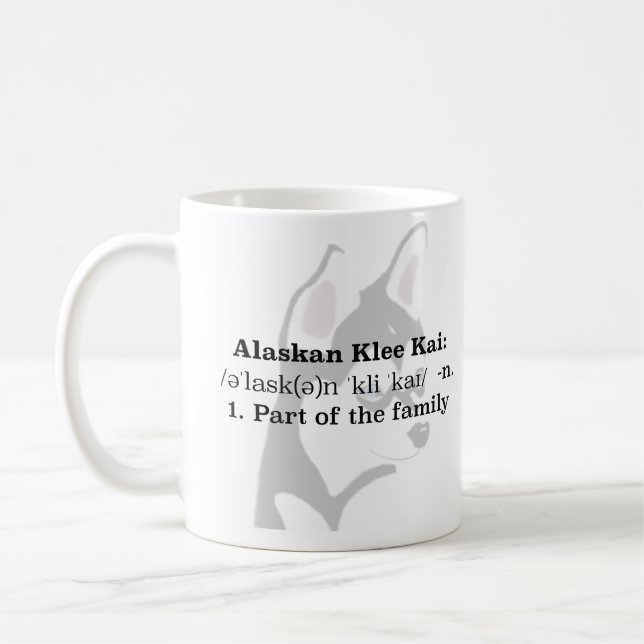 Tasse d'Alaska de Klee Kai (Gauche)