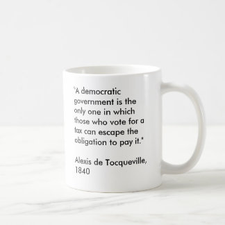 Tasse d'Alexis de Tocqueville