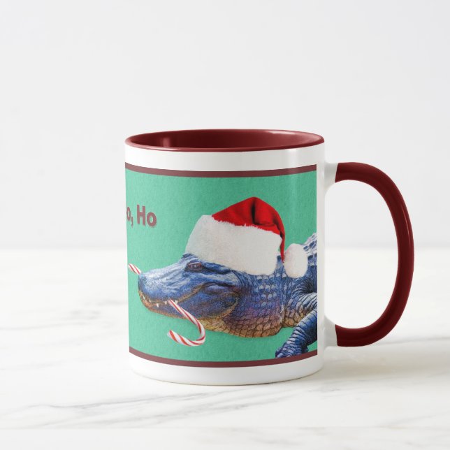 Tasse d'alligator de Noël (Droite)