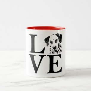 Tasse dalmatienne d'amour