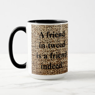 Tasse d'ami de tweed de farine d'avoine