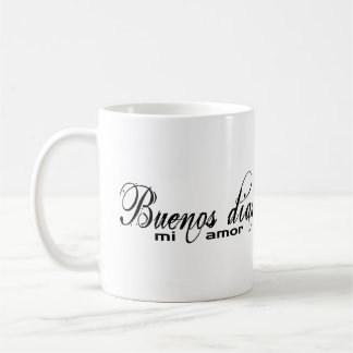 Tasse d'amor de MI de dias de Buenos (bonjour mon