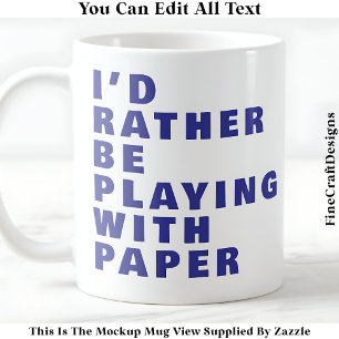 Tasse d'amour de bricolage, citation de papier per