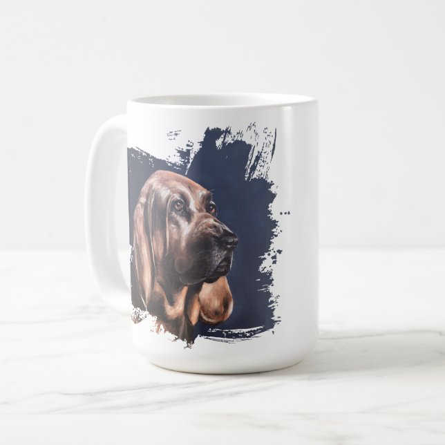 tasse d'amour de chien limier  (Devant gauche)