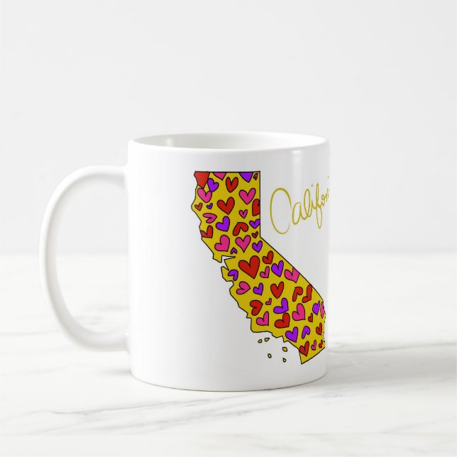 Tasse d'amour de Golden State de la Californie (Gauche)