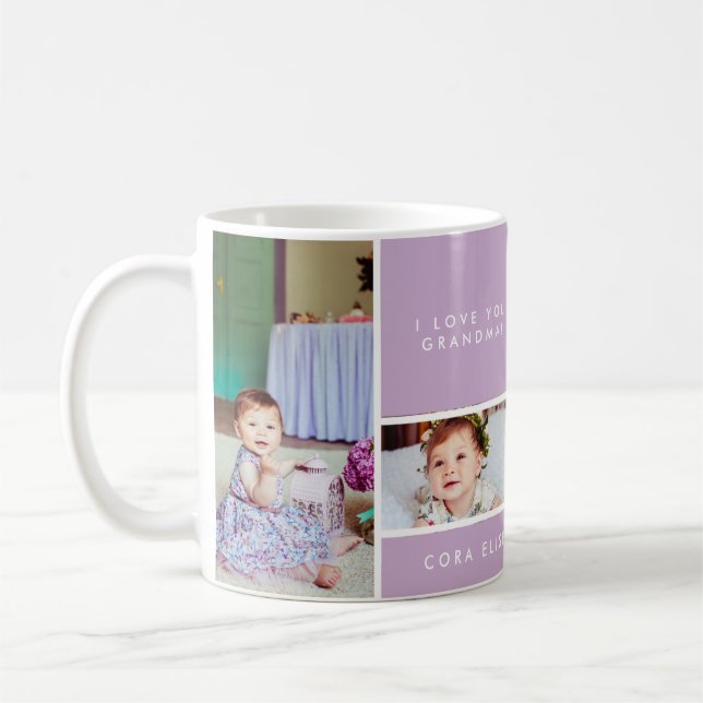Tasse d'amour de grand-maman de Colorblock (Gauche)