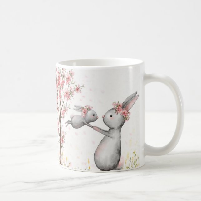 Tasse d'amour de Mère Lapin | Style Whimsical Kind (Droite)