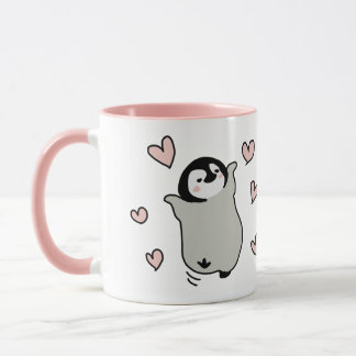 Tasse d'amour de pingouin