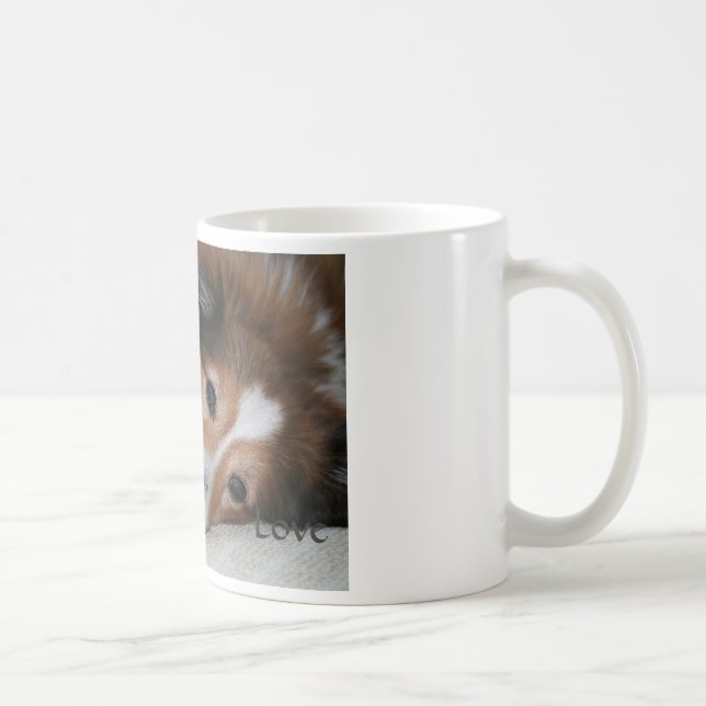Tasse d'amour de Sheltie (Droite)