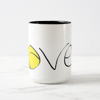 Tasse d'amour de tennis
