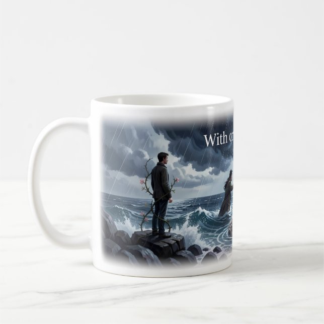 Tasse d'amour océan orageux Avec ou Sans Toi (Gauche)