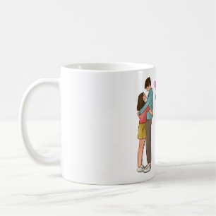 Tasse d'amour pour couple romantique