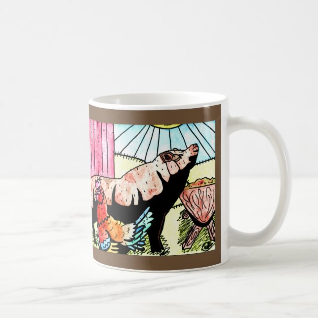 Tasse d'amusement de basse cour (Droite)