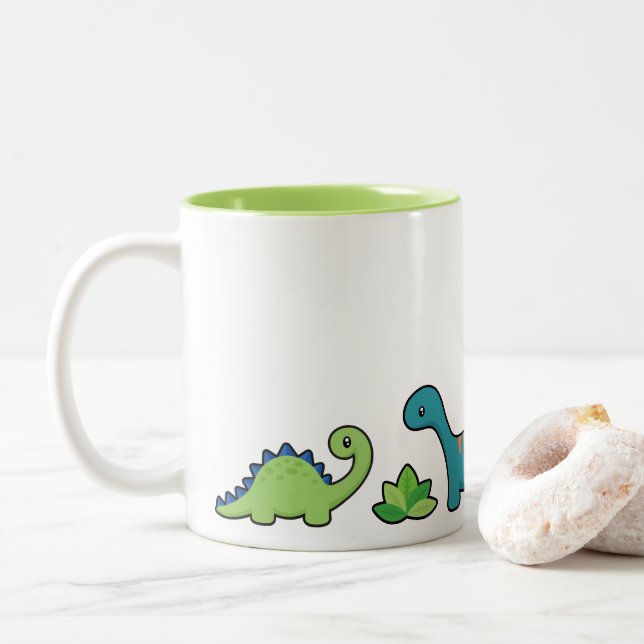 Tasse d'amusement de dinosaure (Avec donut)