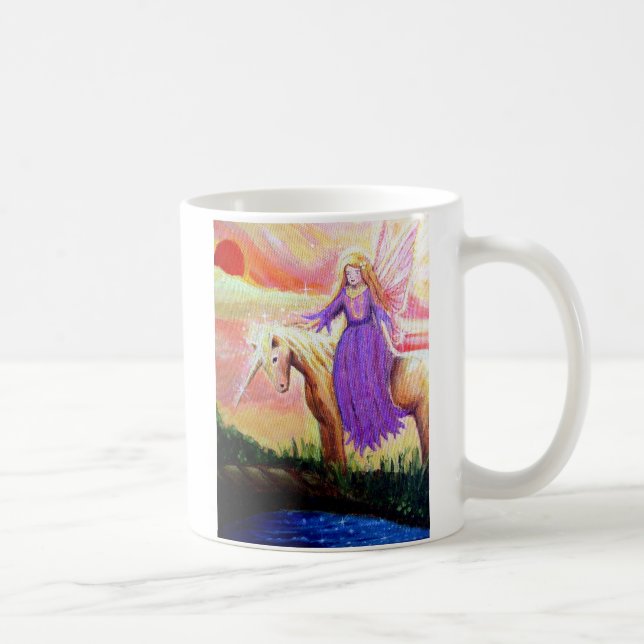 Tasse d'ange et de licorne - par Susan Rodio (Droite)