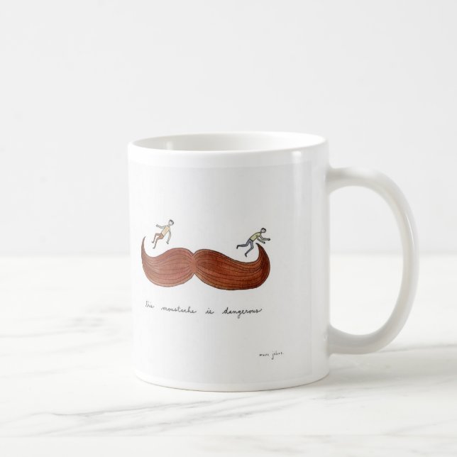 Tasse dangereuse de moustache (Droite)