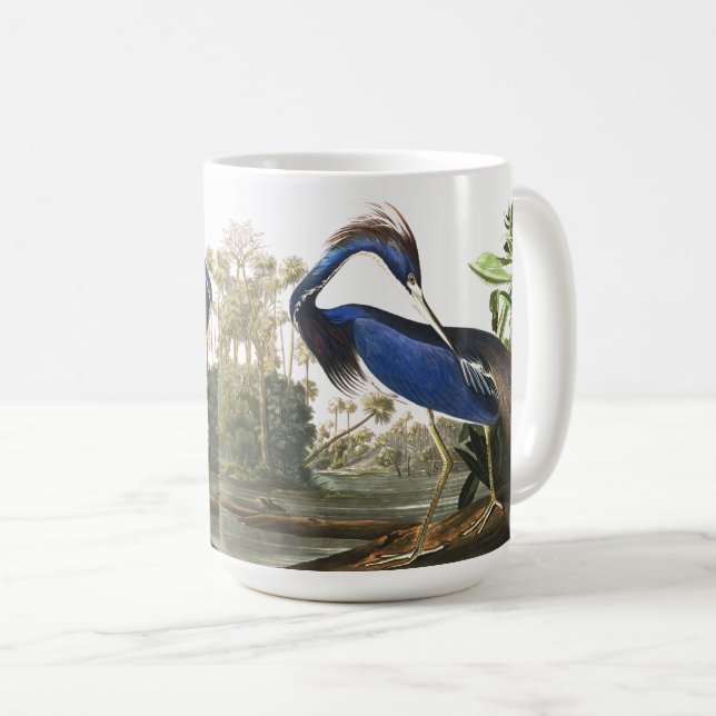 Tasse d'animaux de faune d'oiseau de héron (Devant droit)