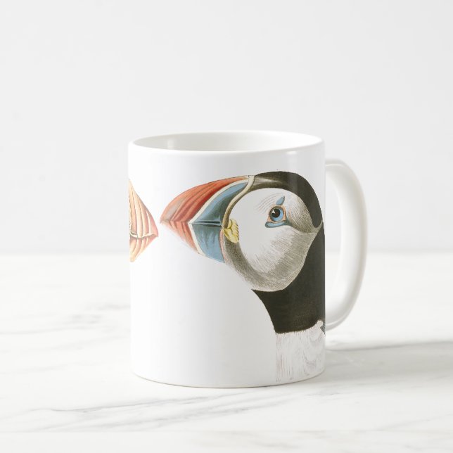 Tasse d'animaux de faune d'oiseaux de macareux (Devant droit)