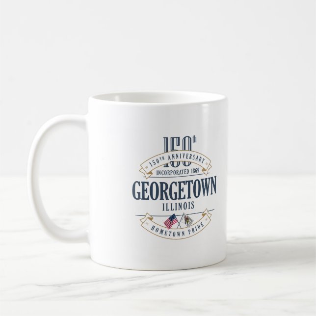 Tasse d'anniversaire de Georgetown, l'Illinois (Gauche)