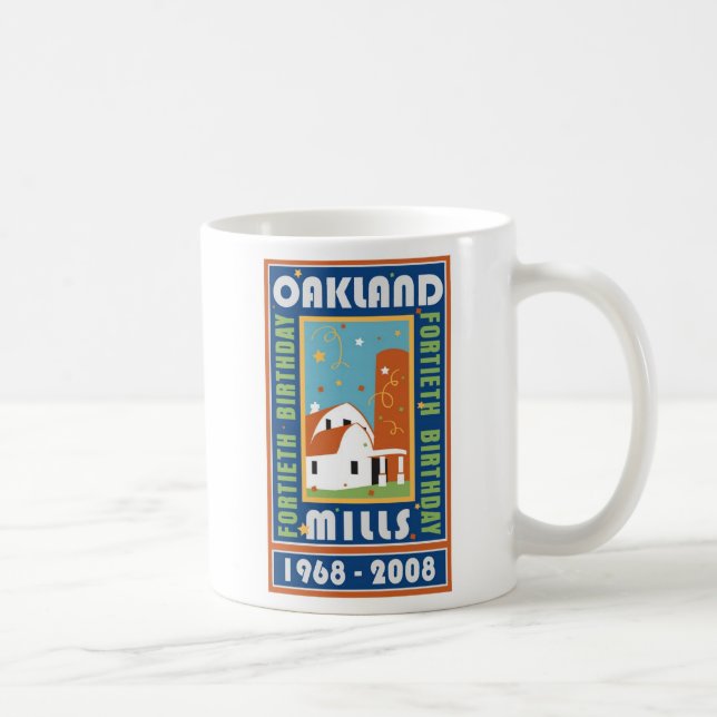 Tasse d'anniversaire de moulins d'Oakand (Droite)