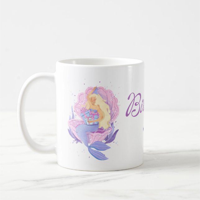 Tasse d'anniversaire de sirène (Gauche)