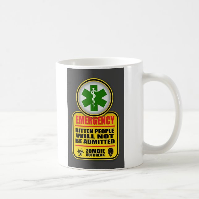Tasse d'apocalypse de zombi de secours (Droite)