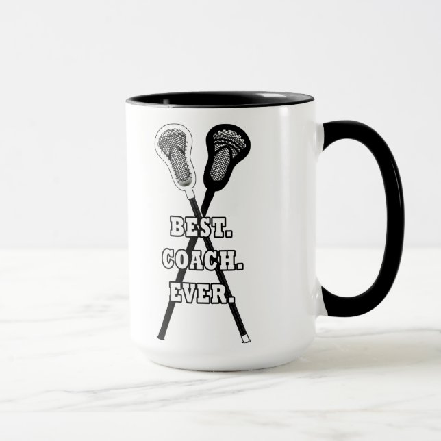 Tasse d'appréciation d'entraîneur de lacrosse (Droite)
