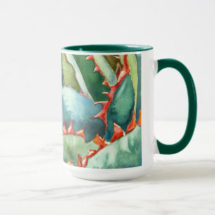Tasse d'aquarelle d'agave par Debra Lee Baldwin