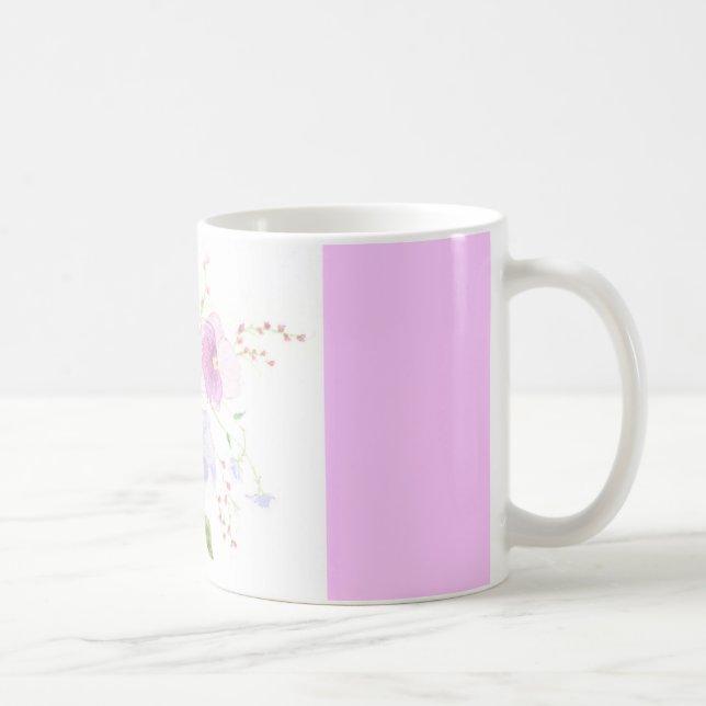 Tasse d'aquarelle de pensées (Droite)
