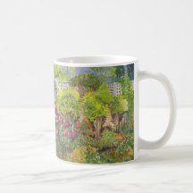 Tasse d'aquarelle du jardin de Jane Austen