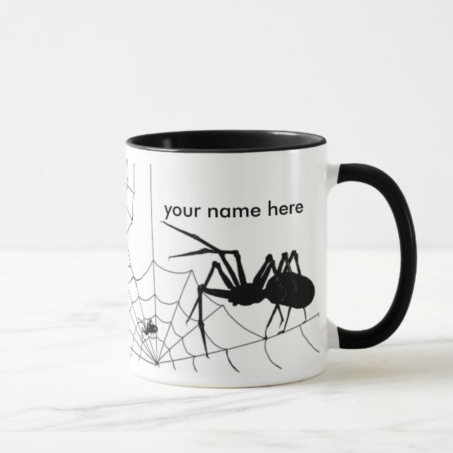 Tasse d'araignée et de Web - la personnaliser (Droite)