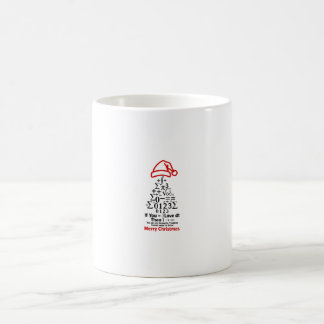 Tasse d'arbre de Noël de maths - Cadeau d'amour
