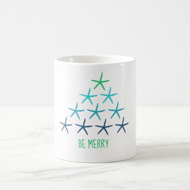 Tasse d'arbre de Noël d'étoiles de mer (Centre)