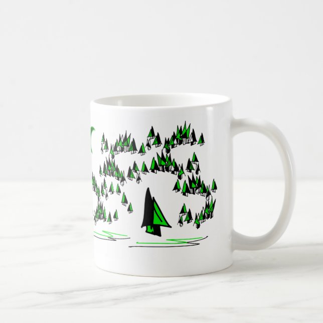 tasse d'arbres forestiers (Droite)
