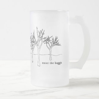 TASSE d'ARBRES (verre givré)