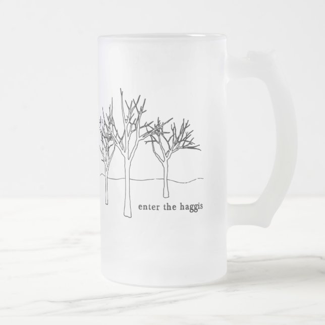 TASSE d'ARBRES (verre givré) (Droit)