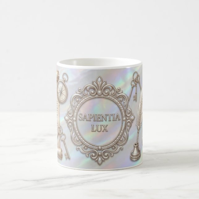 Tasse Dark Academia – Conception Sapientia Lux (Centre)