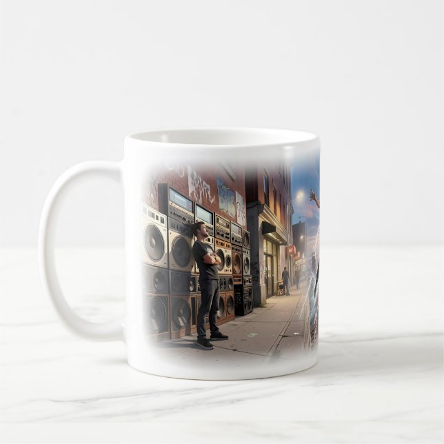 Tasse d'art à saut électrique au-dessus de la skyl (Gauche)