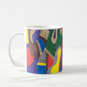 Tasse d'art abstrait "de chat de Picasso"