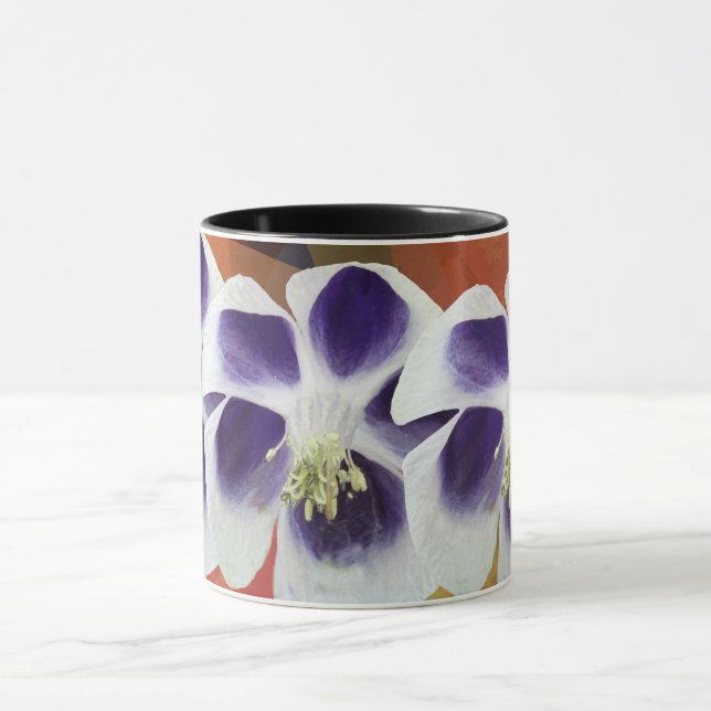 Tasse d'art abstrait de géométrie de printemps (Centre)
