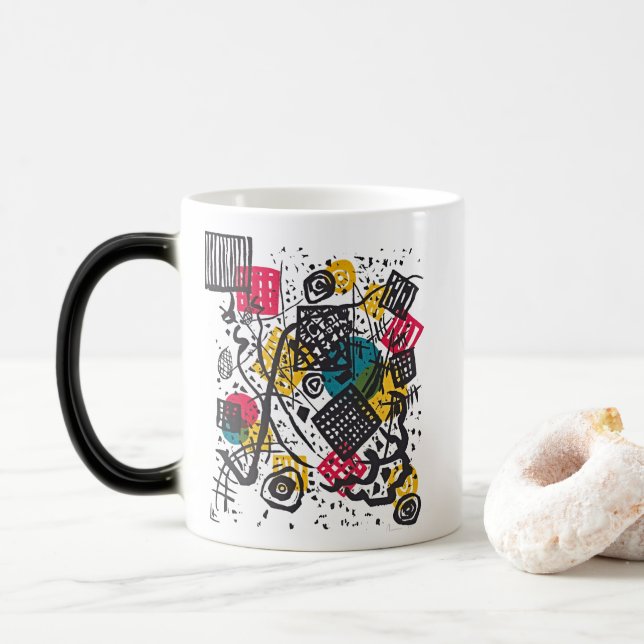 Tasse d'art Bauhaus Kandinsky Small Worlds V (Avec donut)