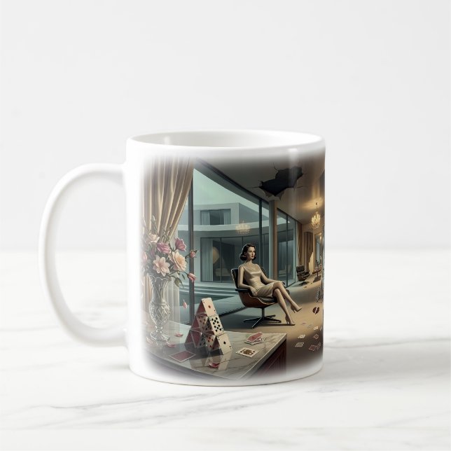 Tasse d'art 'Dans chaque maison de rêve une peine  (Gauche)