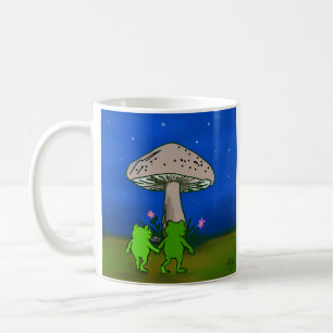 Tasse d'art de bois de conte de grenouille fantais