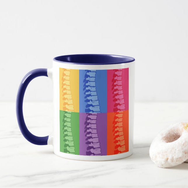 Tasse d'art de bruit d'épine de chiropractie (Avec donut)