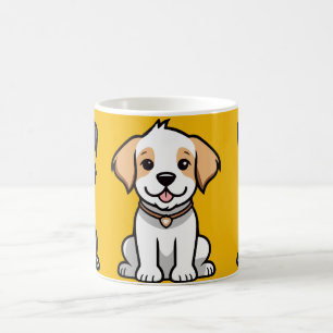 Tasse d'art de chien • Style Pop Art Lumineux