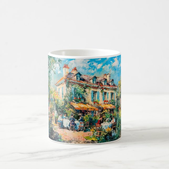 Tasse d'art de jardin impressionniste Maison d'été (Centre)