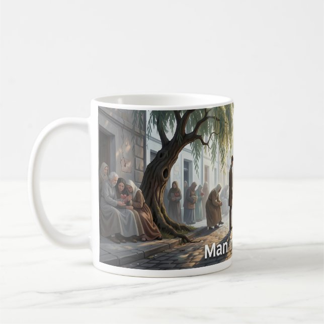 Tasse d'art de la rue de la compassion Man in the  (Gauche)